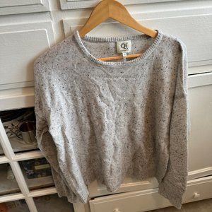 Speckled Gray Cashmere Sweater